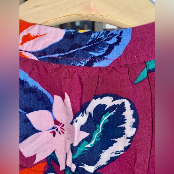 SALE-Old Navy Asymmetrical Dress in Purple Floral print. - Picture 8 of 11